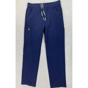 Figs AXION Polyester Blend Medical Cargo Scrub Pants‎ (Men's Large) Blue